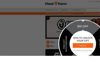 Fleet Farm Car Wash website