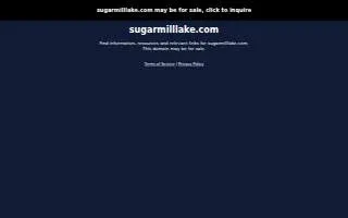 Sugar Mill Lake Campground website