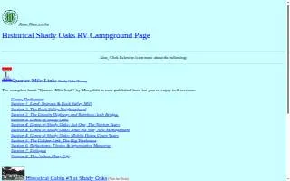 Shady Oaks Rv Campground website