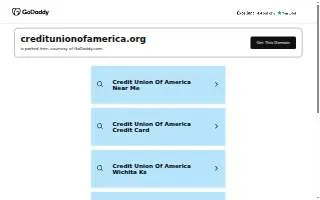 Credit Union of America website
