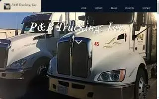 P & B Trucking Inc website