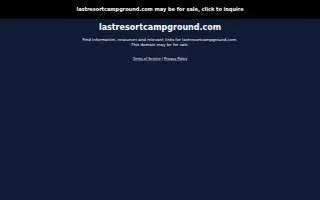 Last Resort Campgrounds website