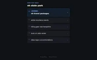 Greenfield State Park website