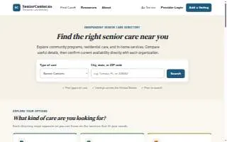Germantown Senior Center website