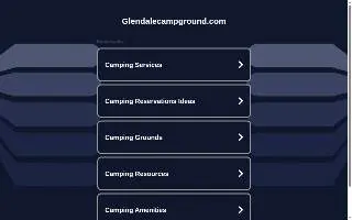Glendale Campground website