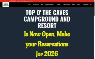 Top Of The Caves website