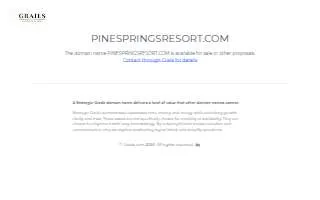Pine Springs Resort & Cmpgrnd website