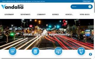 Vandalia Rental website