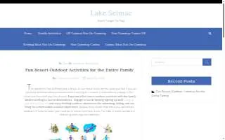 Lake Selmac Resort website