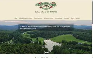 Orchard Lake Campground website