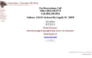 Columbia/camden Rv Park