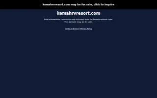 Kemah Rv Resort website