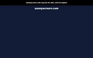 Sunny Acres Trailer Park website