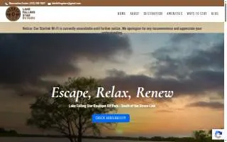 Lake Falling Star Rv Resort website