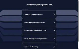 Saddle Valley Campground website