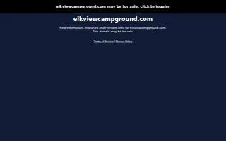 Elkview Campground & Resort website