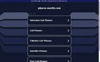 Phone World Alexandria website