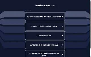 Lakeshore Lodge website