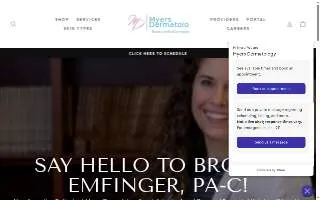 Myers Dermatology of Broussard website