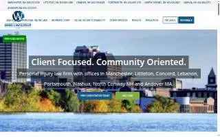 Ward Law Group, PLLC of Manchester website