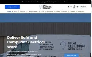 Ideal Electrical Services of Manchester website