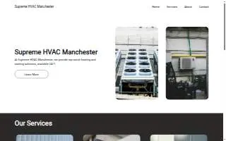 Supreme HVAC Manchester website