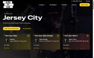 Alpha Fit Club of Jersey City website