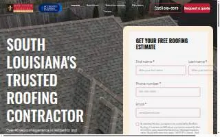 Redstick Roofing Gonzales website