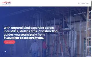 Mullins Brothers Construction website