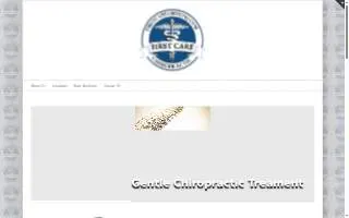 First Care Chiropractic of Trenton website