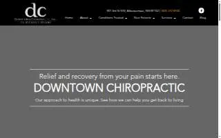 Downtown Chiropractic Albuquerque website
