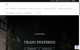 Lux Fitness of Albuquerque website