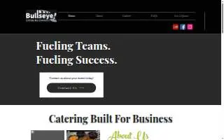 Bullseye Catering Company of Las Vegas website