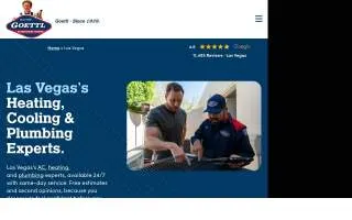 Goettl Air Conditioning and Plumbing - Las Vegas NV website