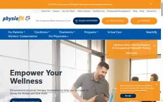Physiofit Physical Therapy of Metairie website