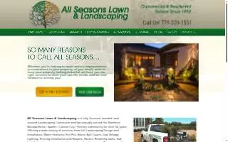 All Seasons Lawn & Landscaping website