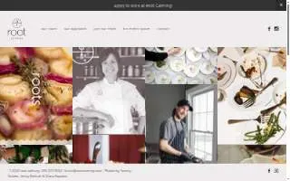 Root Catering website
