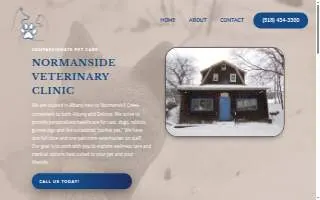 Normanside Veterinary Clinic website