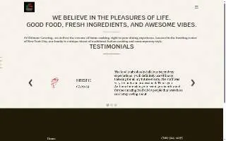 Ultimate Catering Inc. website