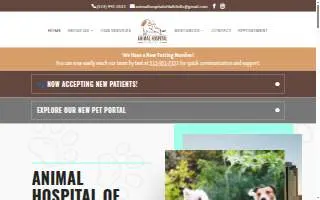 Animal Hospital of Delhi Hills website