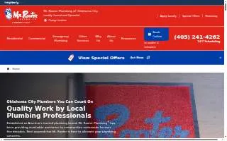 Mr. Rooter Plumbing of Oklahoma City website