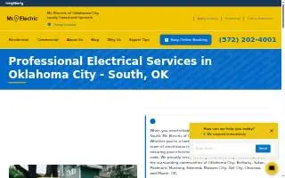 Mr. Electric of Oklahoma City - South website