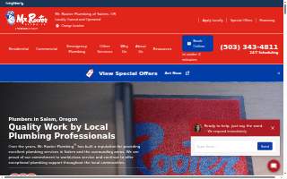 Mr. Rooter Plumbing of Salem website