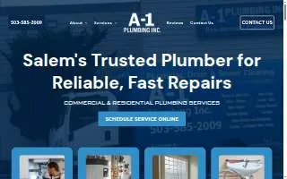 A-1 Plumbing Inc website