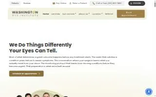 Washington Eye Institute of Cumberland website
