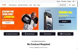 Boost Mobile of Wake Forest website