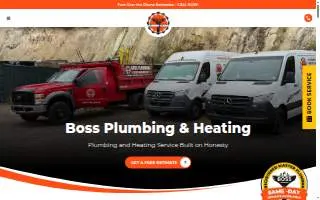 Boss Plumbing & Heating website