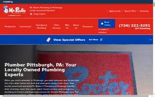Mr. Rooter Plumbing of Pittsburgh website