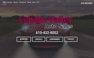 Lehigh Valley Auto Sales website