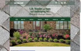 LM Wander & Sons Landscaping website